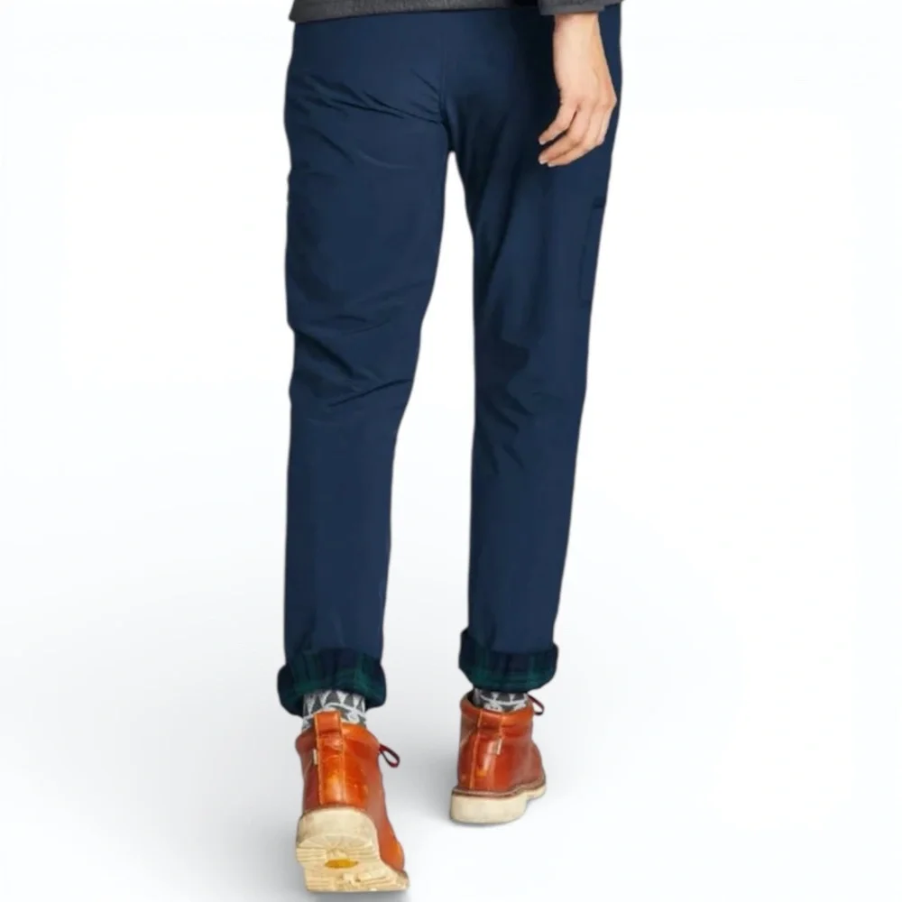 Eddie Bauer StormRepel Fleece Lined Jogger Pants 12 Navy Cargo Gorpcore Outdoor - Picture 2 of 15